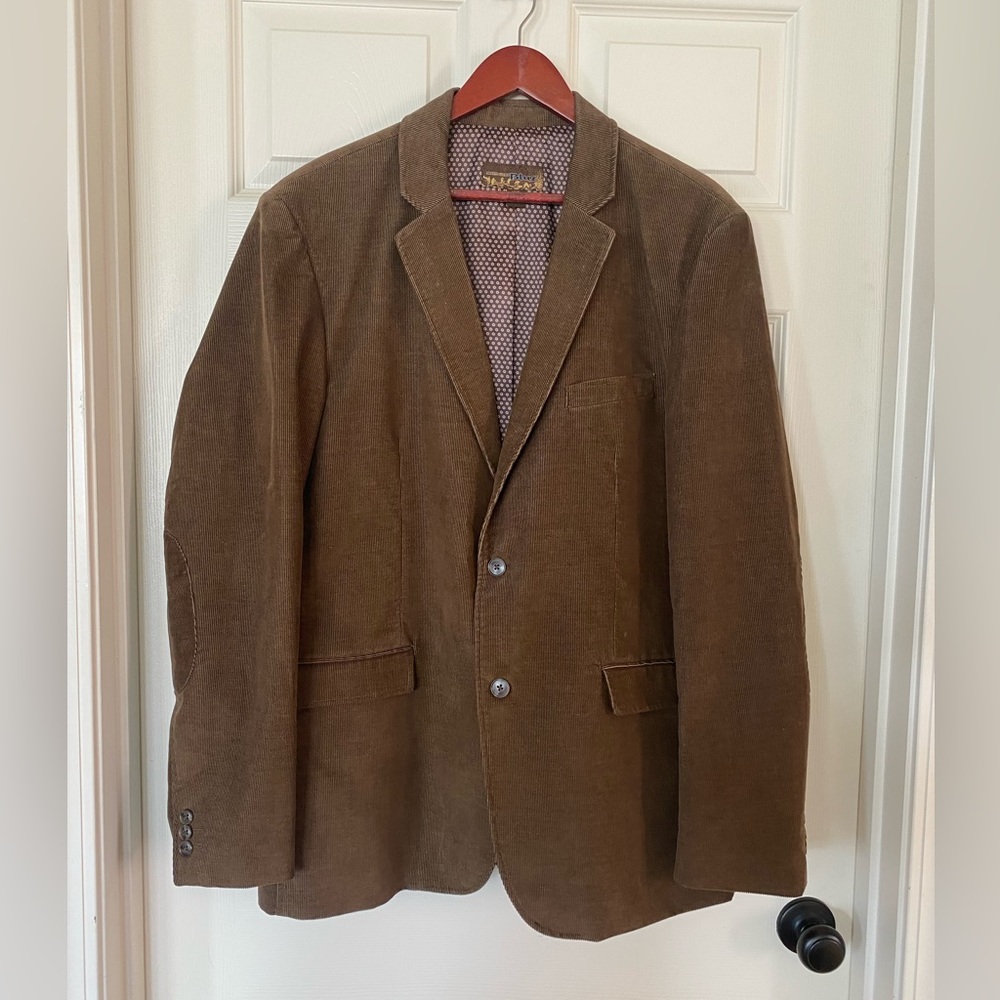 Men’s Corduroy 2 Button Blazer with Elbow Patch details